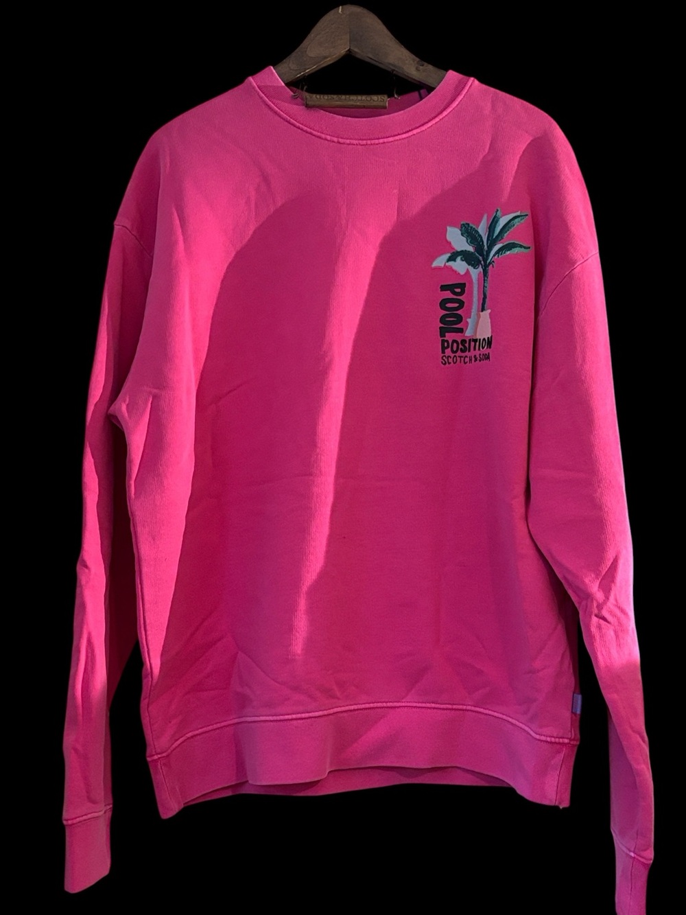 Scotch & Soda Hot Pink 'Pool Position' Graphic Sweatshirt